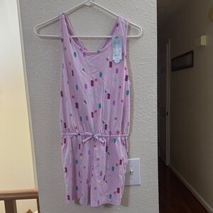 Pink Popsicle Print Sleeveless Romper